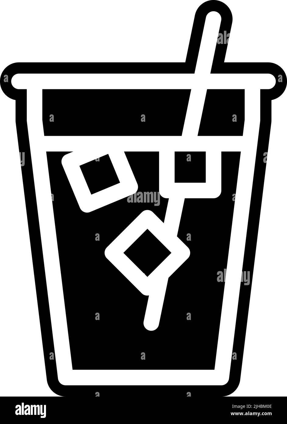 Nourriture et boissons thé glacé . Illustration de Vecteur