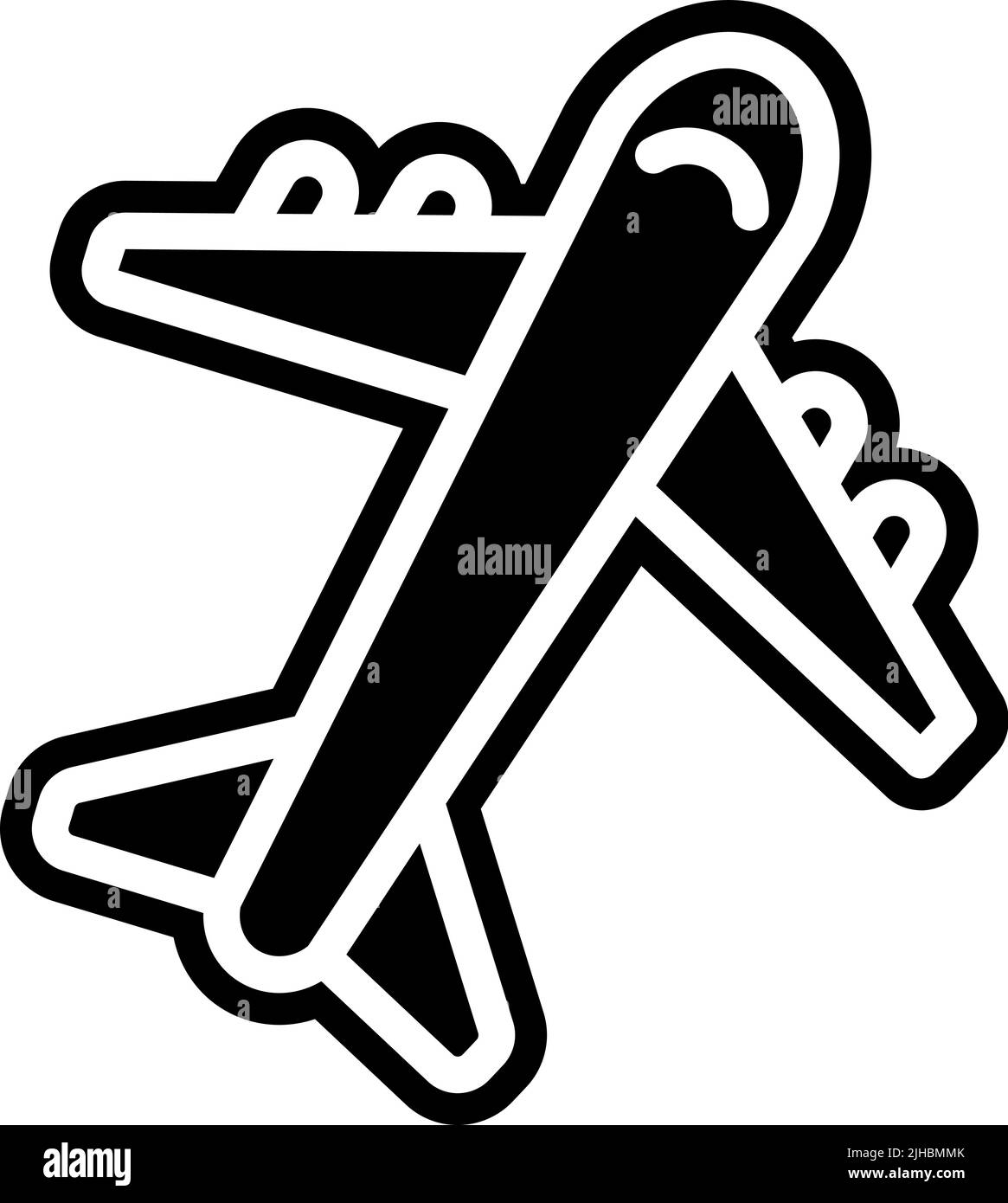 Avion de vacances . Illustration de Vecteur