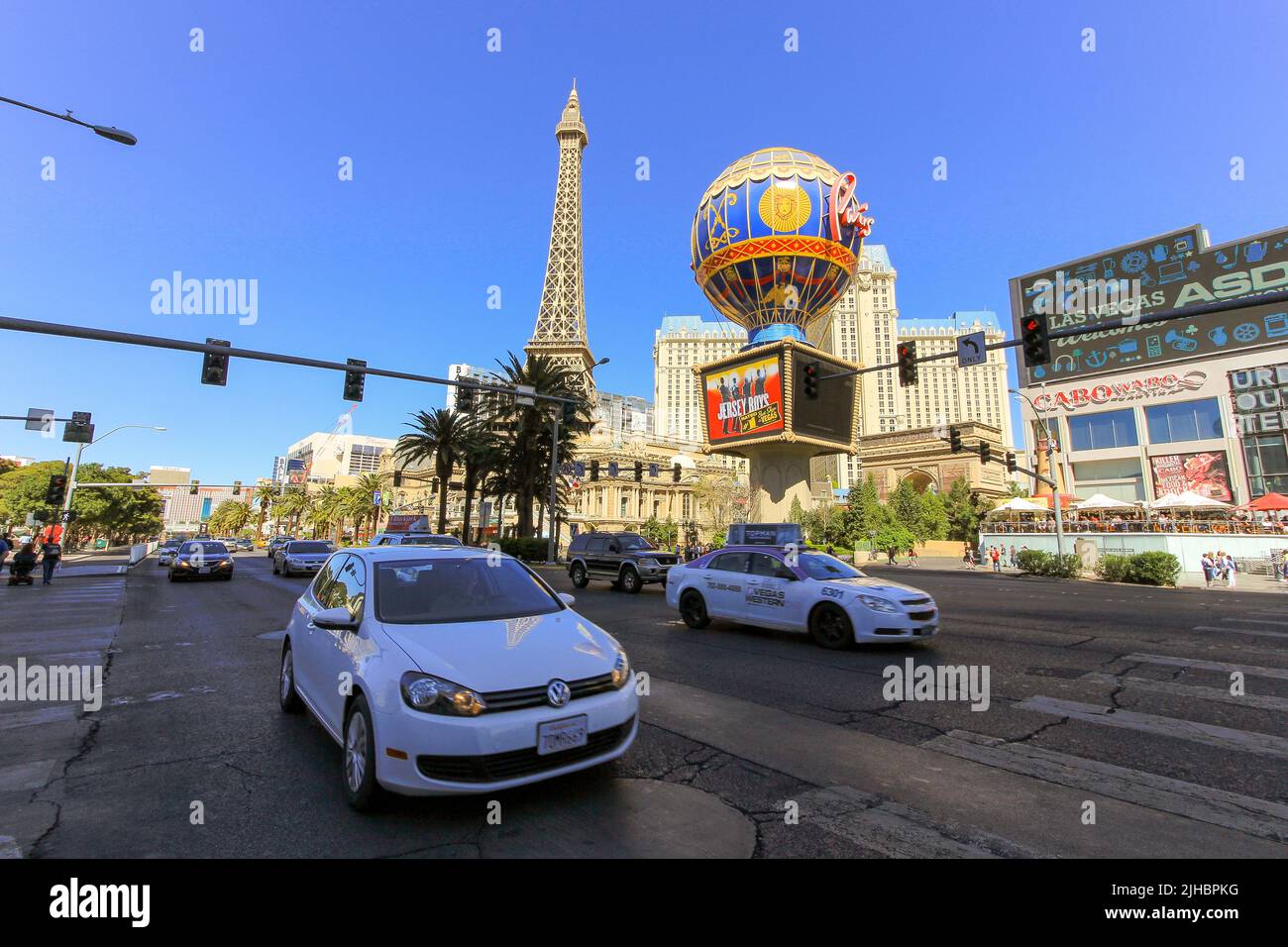 Las Vegas - Newada USA - 03,18,2014: Vue de Las Vegas Boulevard à Las Vegas, USA Banque D'Images Las Vegas - Newada USA - 03,18,2014: Vue de Las Vegas Boulevard à Las Vegas, USA Banque D'Images