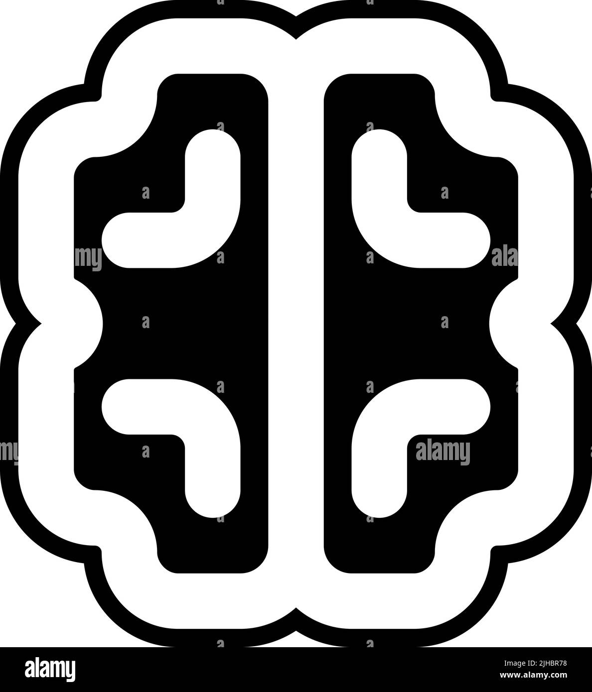 Médecine et santé organe du cerveau . Illustration de Vecteur