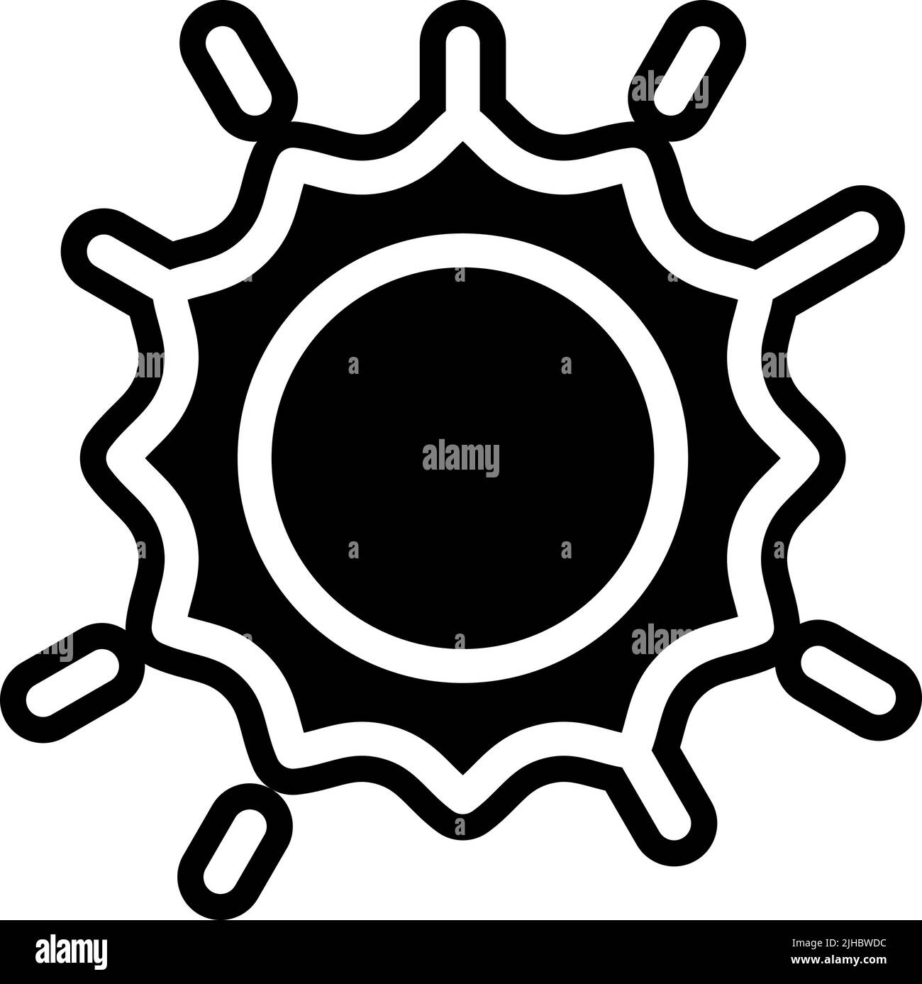 Soleil espace . Illustration de Vecteur