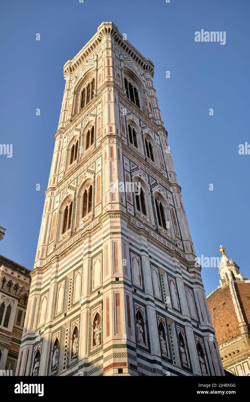 Giottos Campanile ou Belltower Florence Italie Banque D'Images