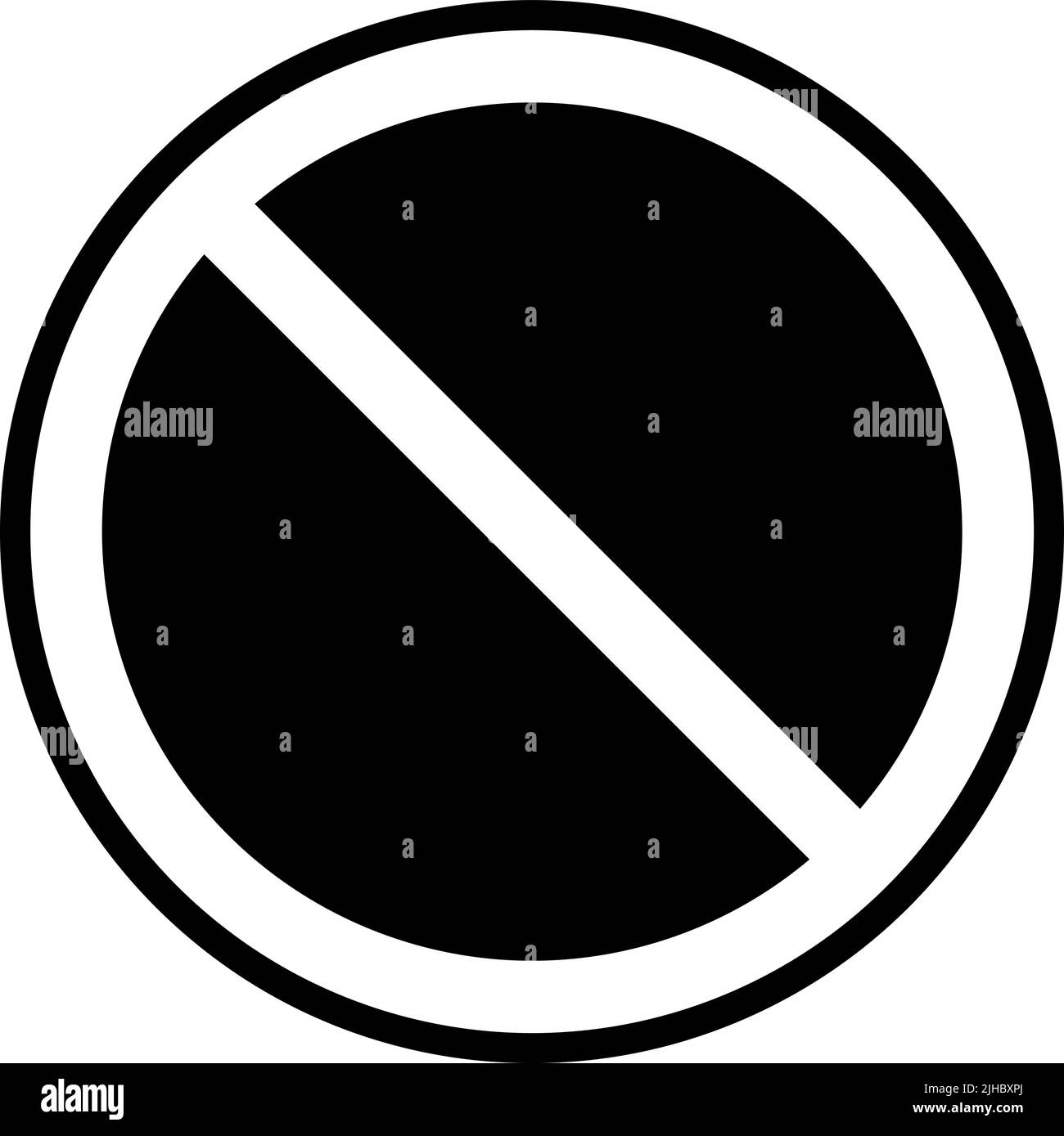 Panneau de signalisation interdit Banque d'images noir et blanc - Alamy