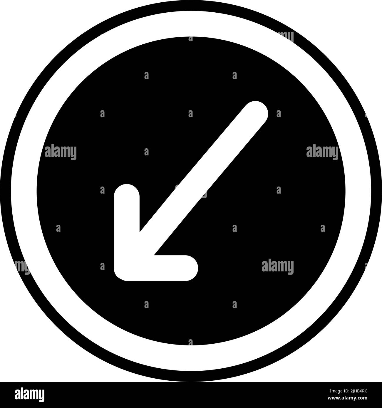 Panneau de signalisation rester à gauche. Illustration de Vecteur