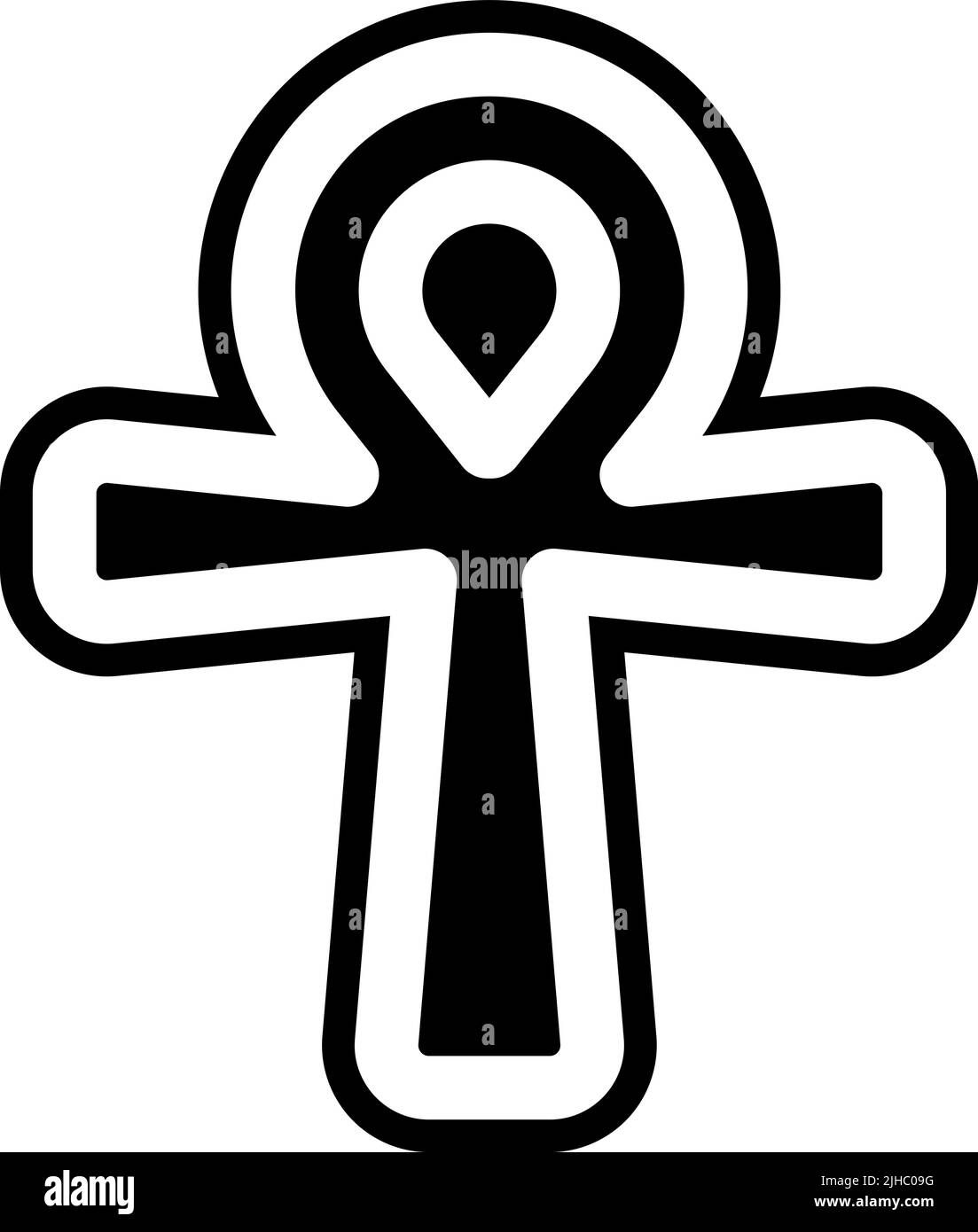 Ancienne civilisation ankh . Illustration de Vecteur