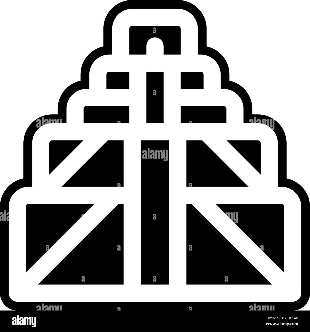 Temple de la civilisation ancienne . Illustration de Vecteur