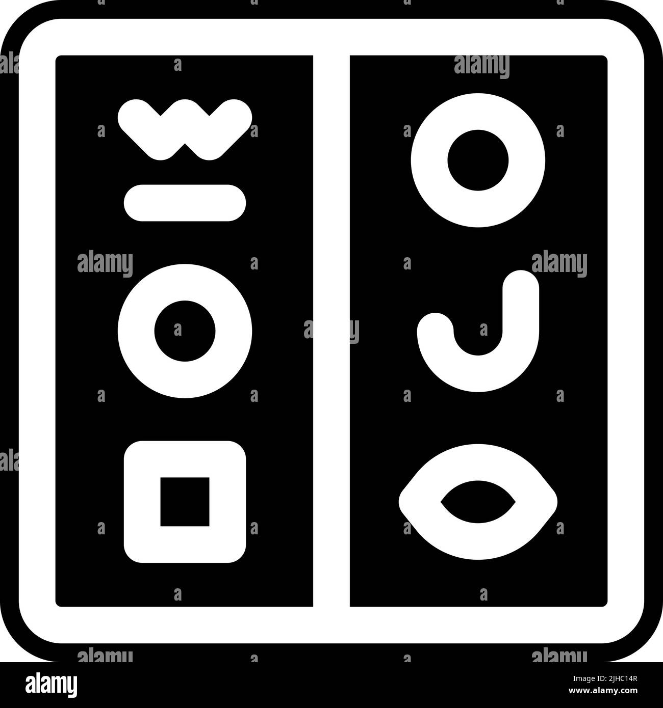 Hiéroglyphes de la civilisation ancienne . Illustration de Vecteur