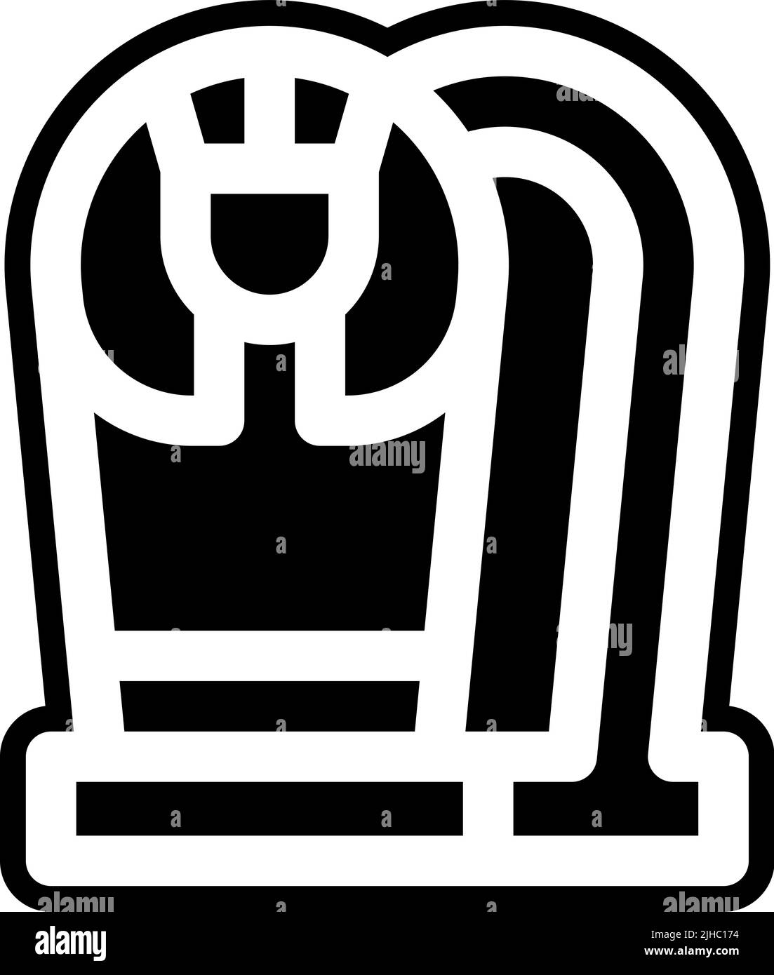 Civilisation antique sarcophage . Illustration de Vecteur