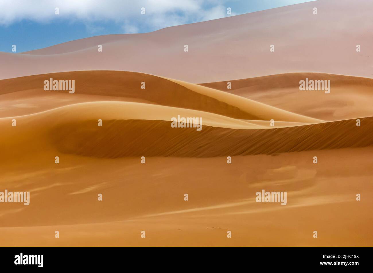 Dunes de sable dans le désert de Gobi Banque D'Images