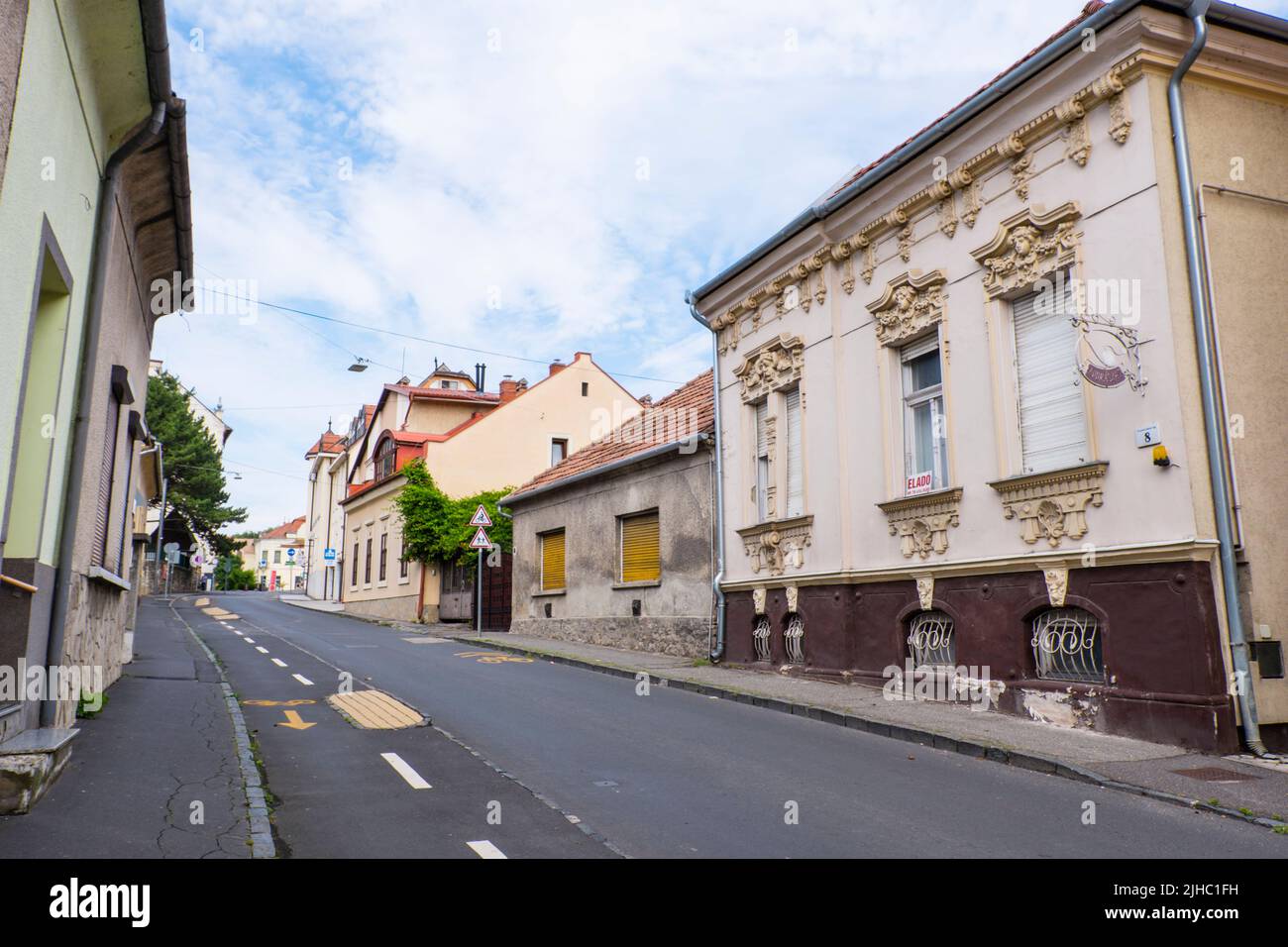 Résidence, Erzsébet királyné útja, Keszthely, Hongrie Banque D'Images