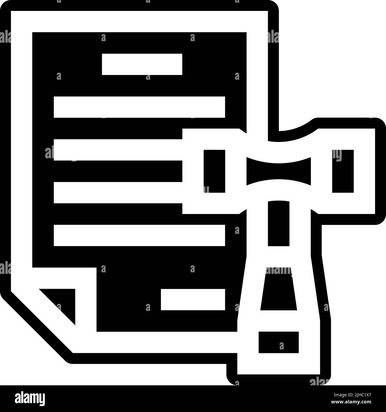 Contrat de vente aux enchères . Illustration de Vecteur