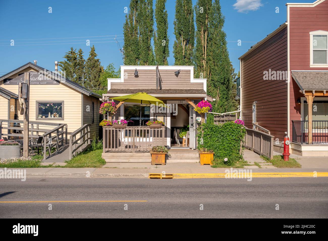 Black Diamond (Alberta) Storefronts dans la ville rurale de Black