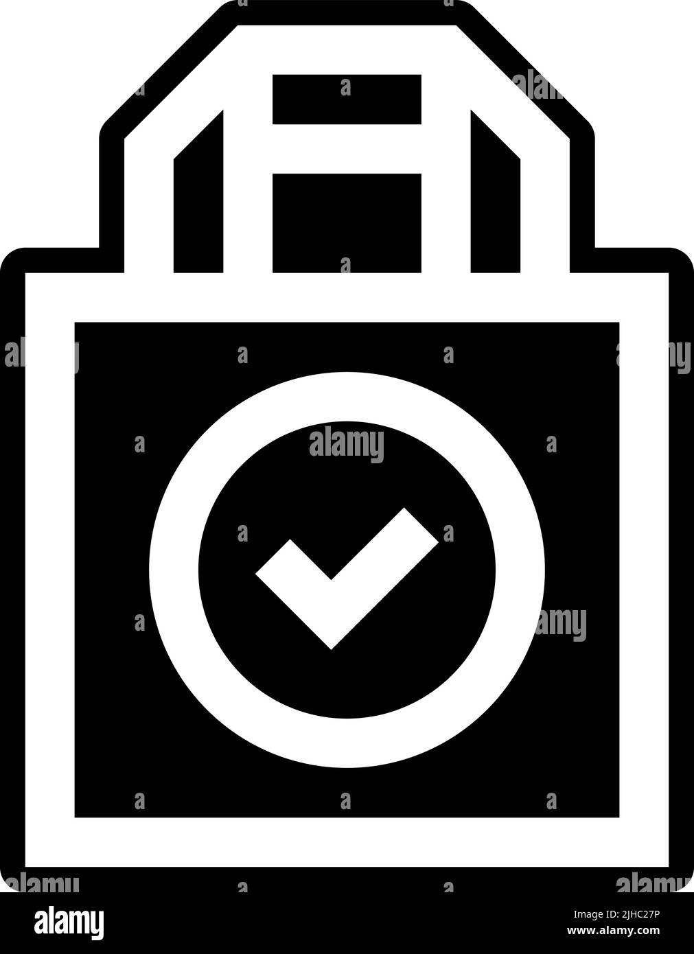 Sac fourre-tout d'enchère . Illustration de Vecteur