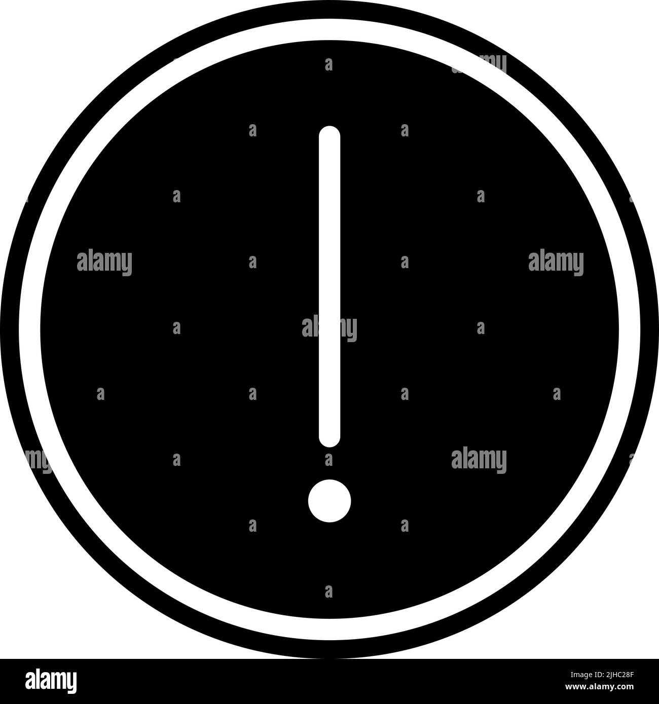 Avertissement de base de l'interface utilisateur . Illustration de Vecteur