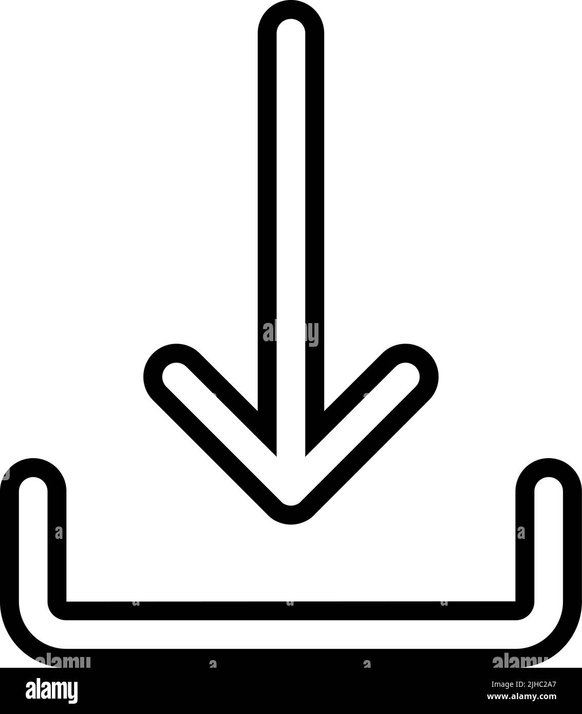 Téléchargement de base de l'interface utilisateur . Illustration de Vecteur