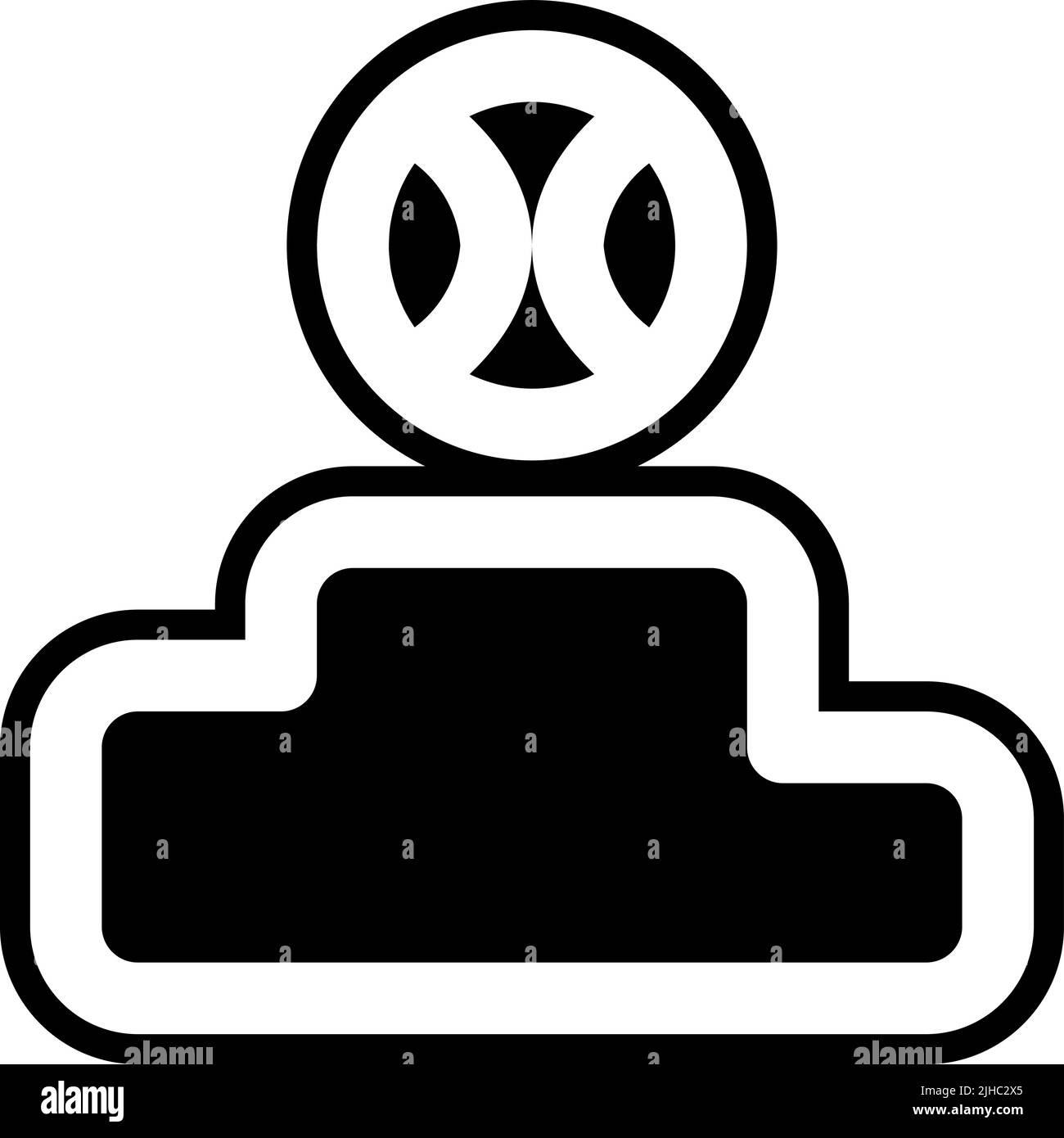 Podium de basket-ball . Illustration de Vecteur