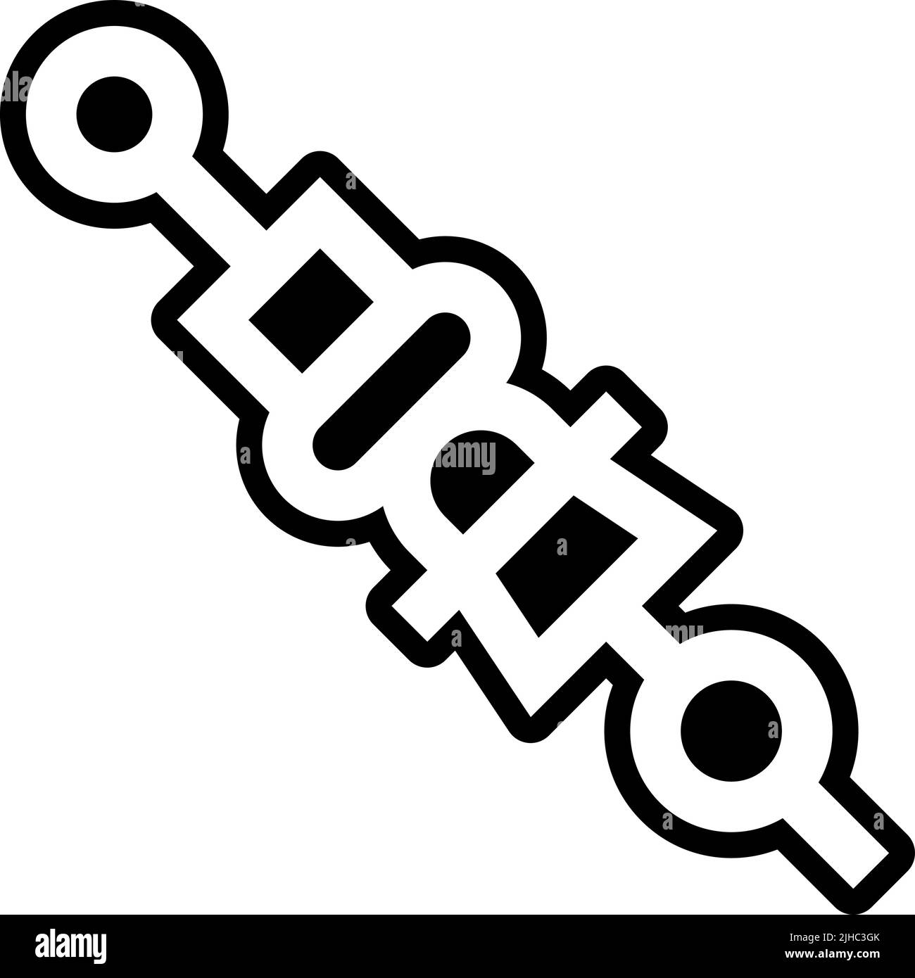 Brochette brunch . Illustration de Vecteur