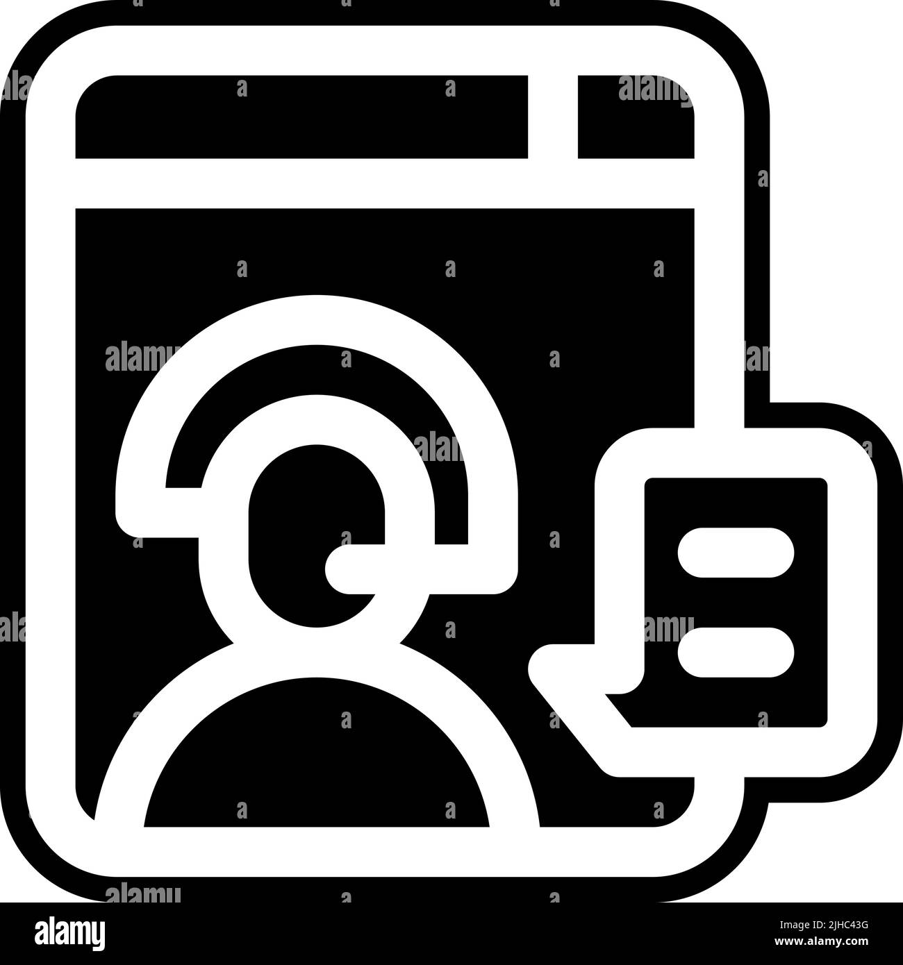 Streaming en direct du créateur de contenu . Illustration de Vecteur