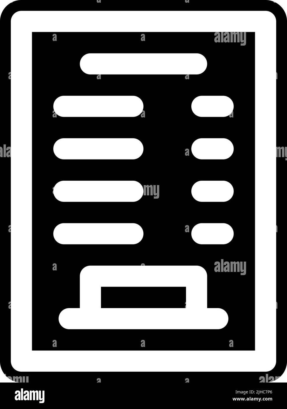 Menu de nourriture . Illustration de Vecteur