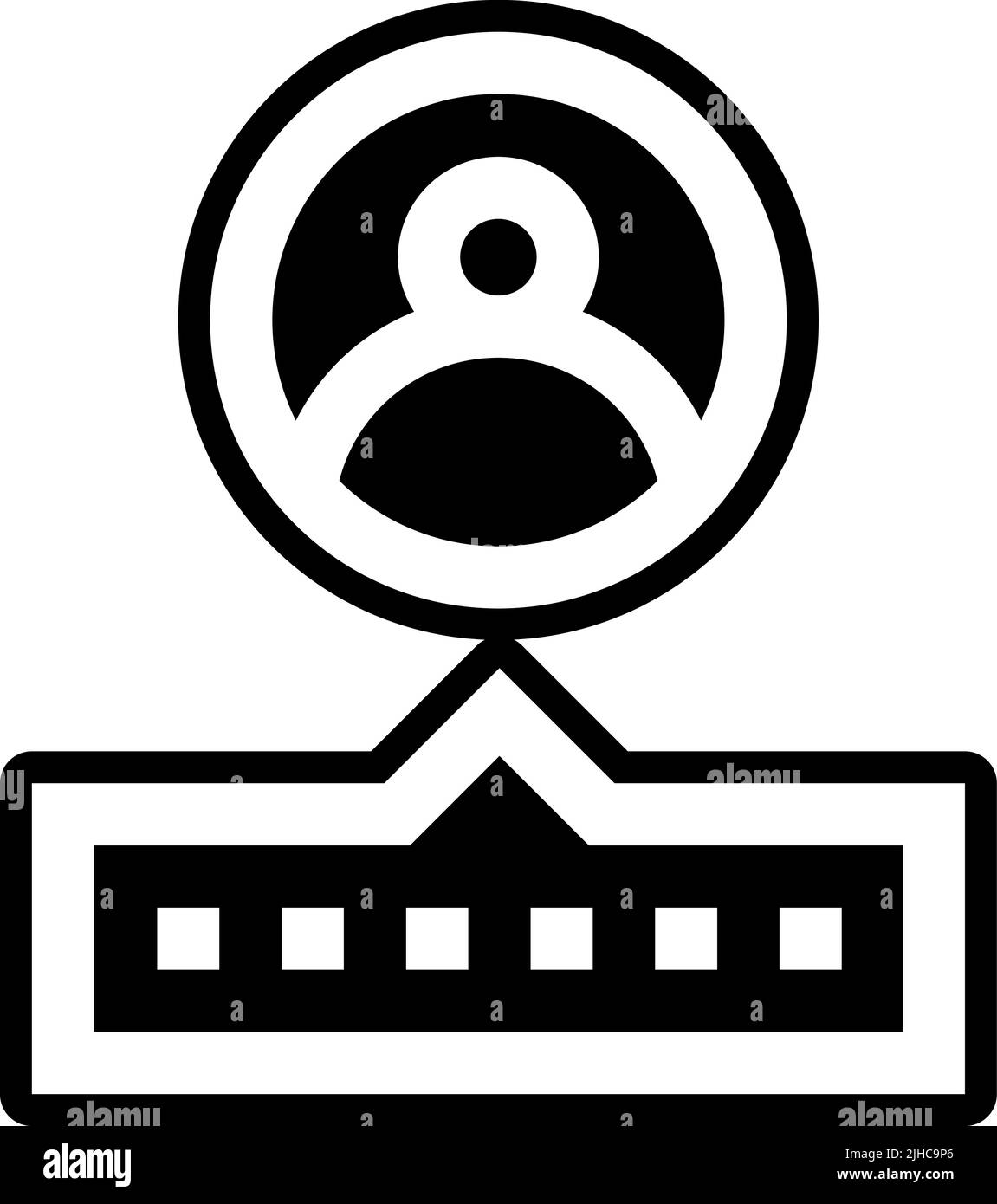 Clés et verrous utilisateur . Illustration de Vecteur