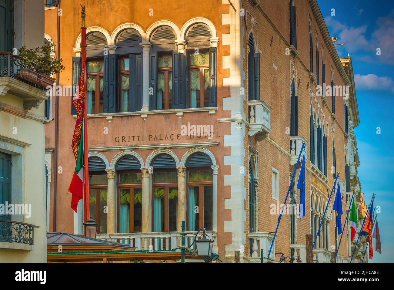 Hôtel de luxe légendaire Gritti Palace à Venise, Italie Banque D'Images