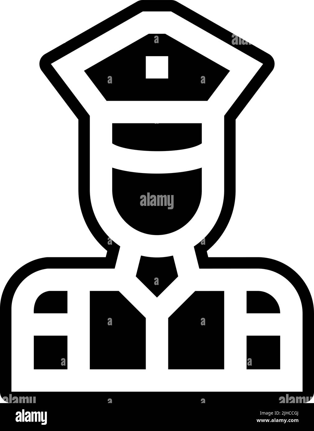 Policier d'autoroute . Illustration de Vecteur