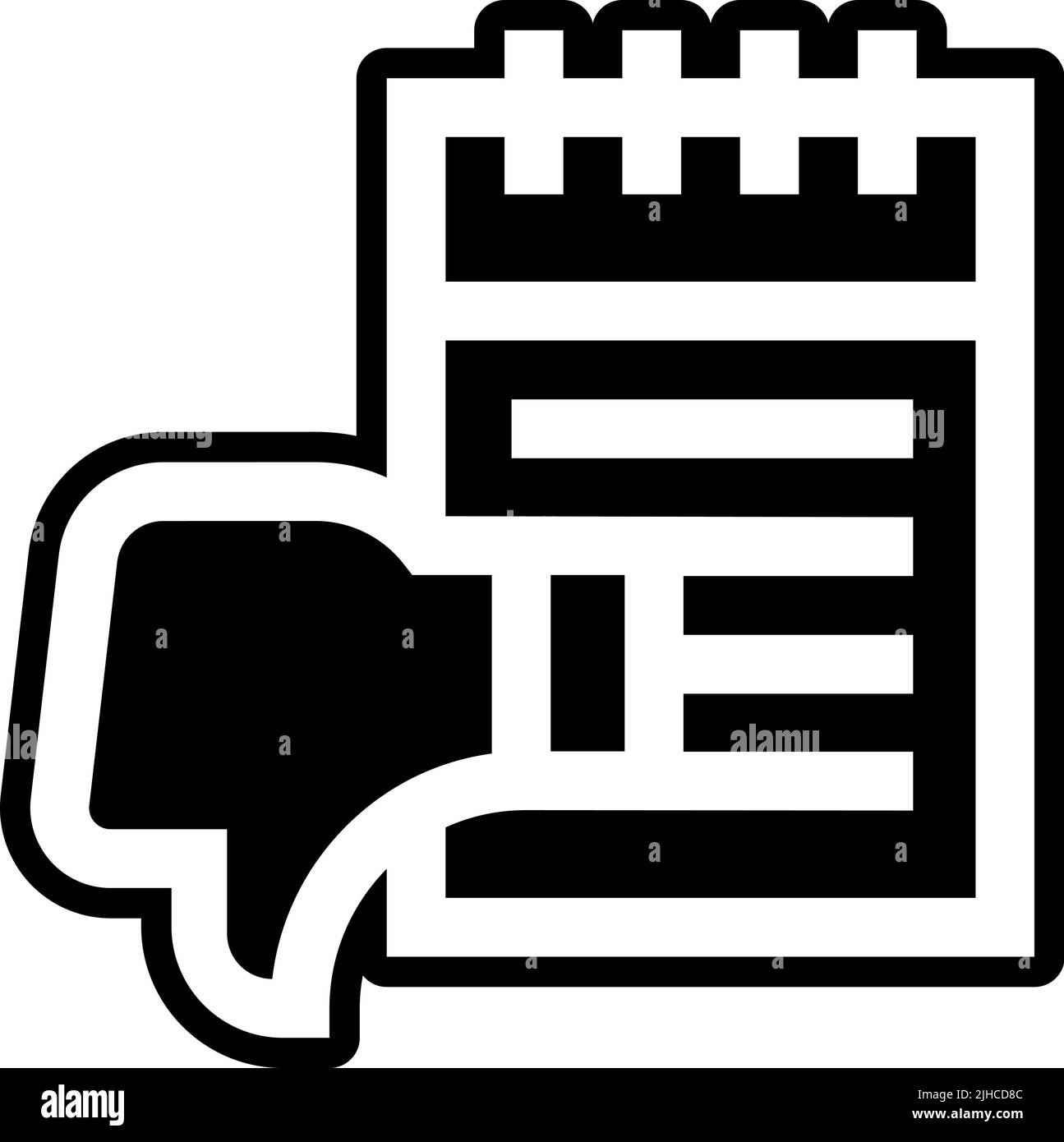 Notes et tâches n'aiment pas . Illustration de Vecteur