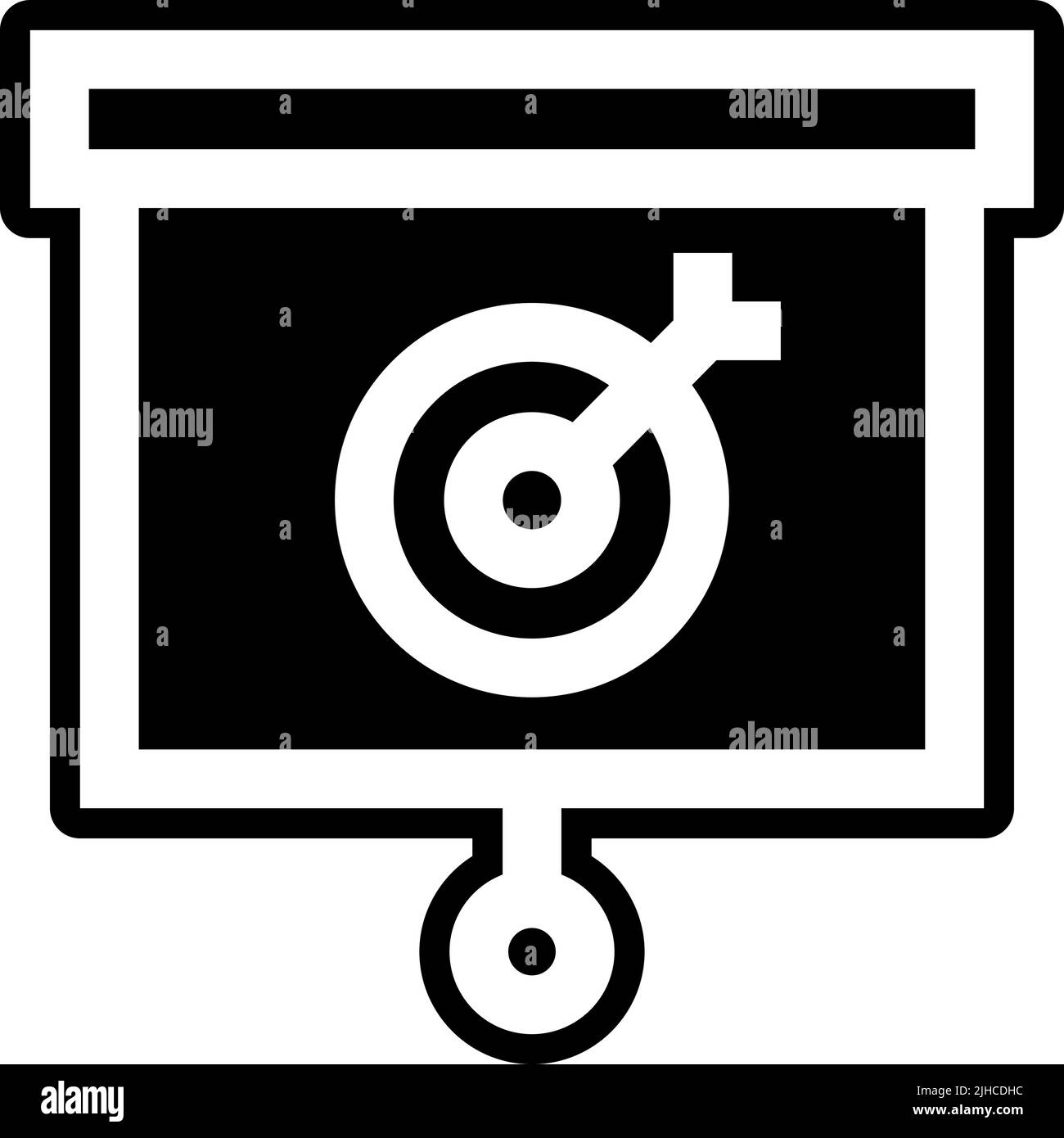 Cible de présentation . Illustration de Vecteur