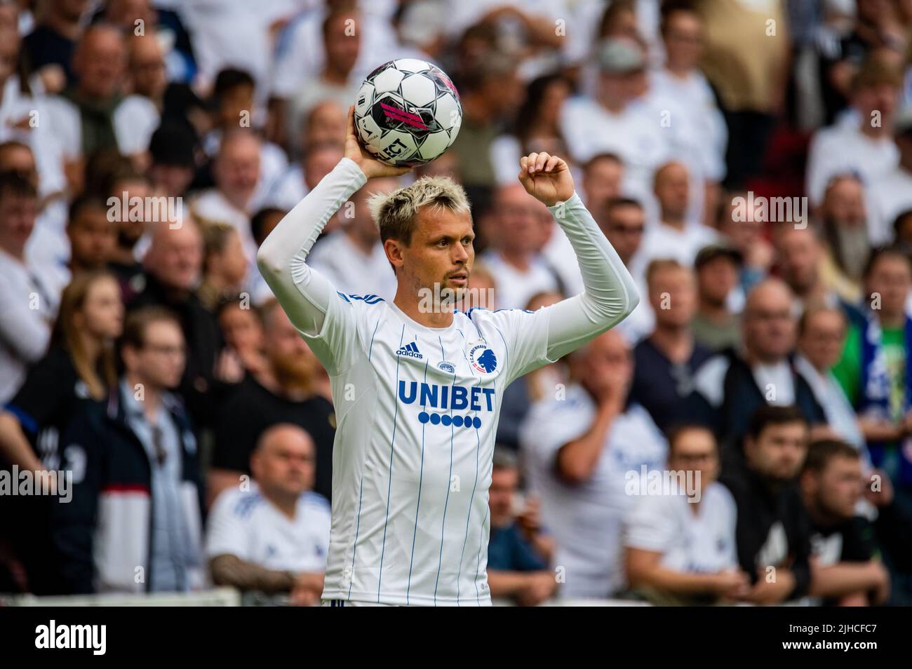 Copenhague, Danemark. 17th juillet 2022. Peter Ankersen (22) du FC Copenhague vu lors du match Superliga de 3F entre le FC Copenhague et AC Horsens à Parken à Copenhague. (Crédit photo : Gonzales photo/Alamy Live News Banque D'Images