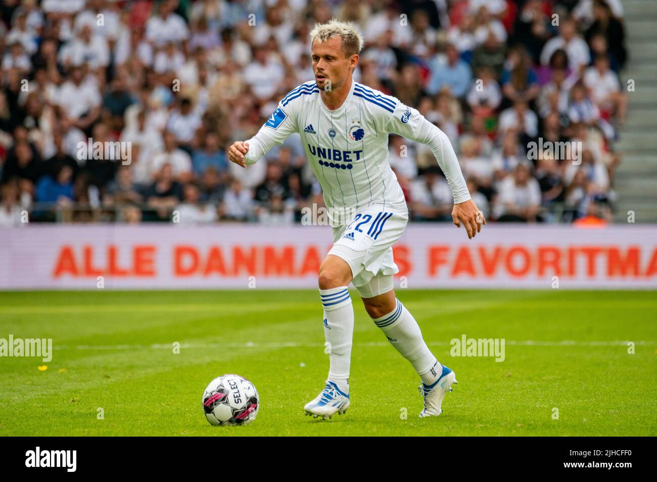 Copenhague, Danemark. 17th juillet 2022. Peter Ankersen (22) du FC Copenhague vu lors du match Superliga de 3F entre le FC Copenhague et AC Horsens à Parken à Copenhague. (Crédit photo : Gonzales photo/Alamy Live News Banque D'Images