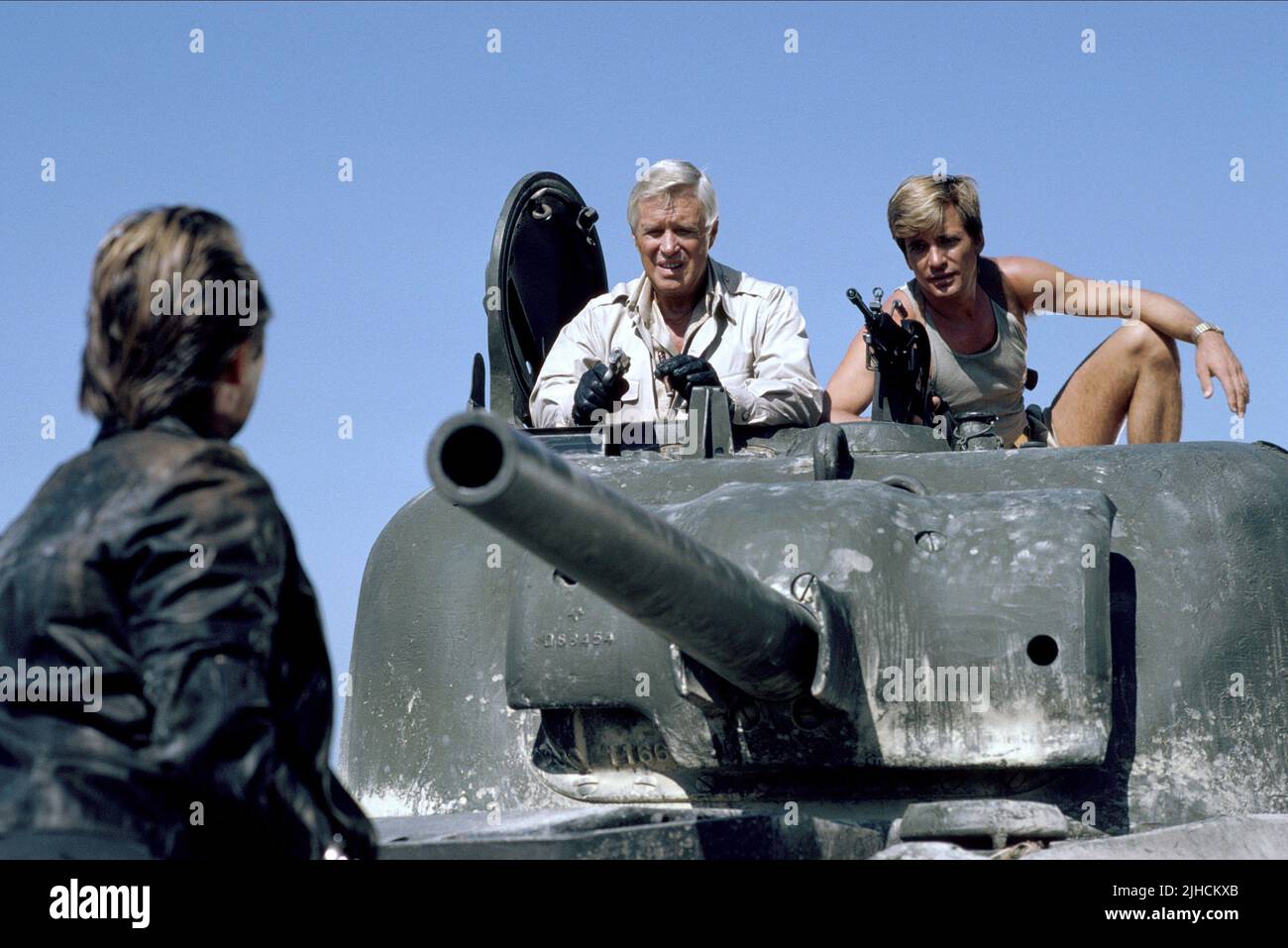 GEORGE PEPPARD, Dirk Benedict, LE A-Team, 1984 Banque D'Images