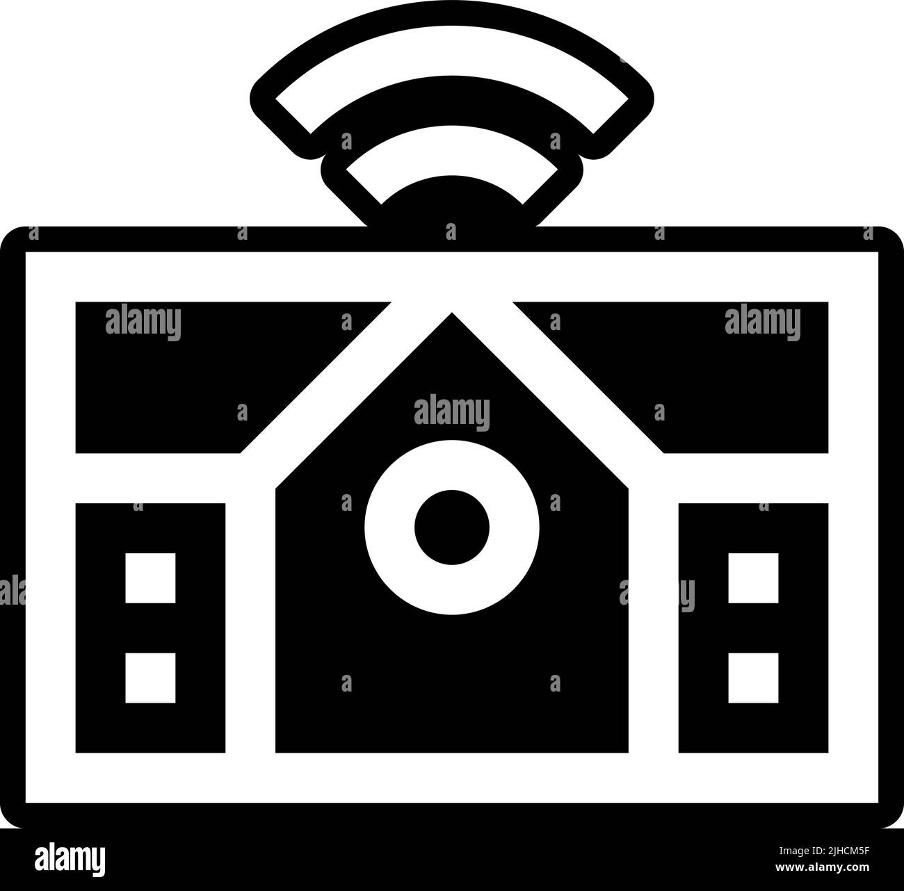 Intelligence artificielle smarthome . Illustration de Vecteur