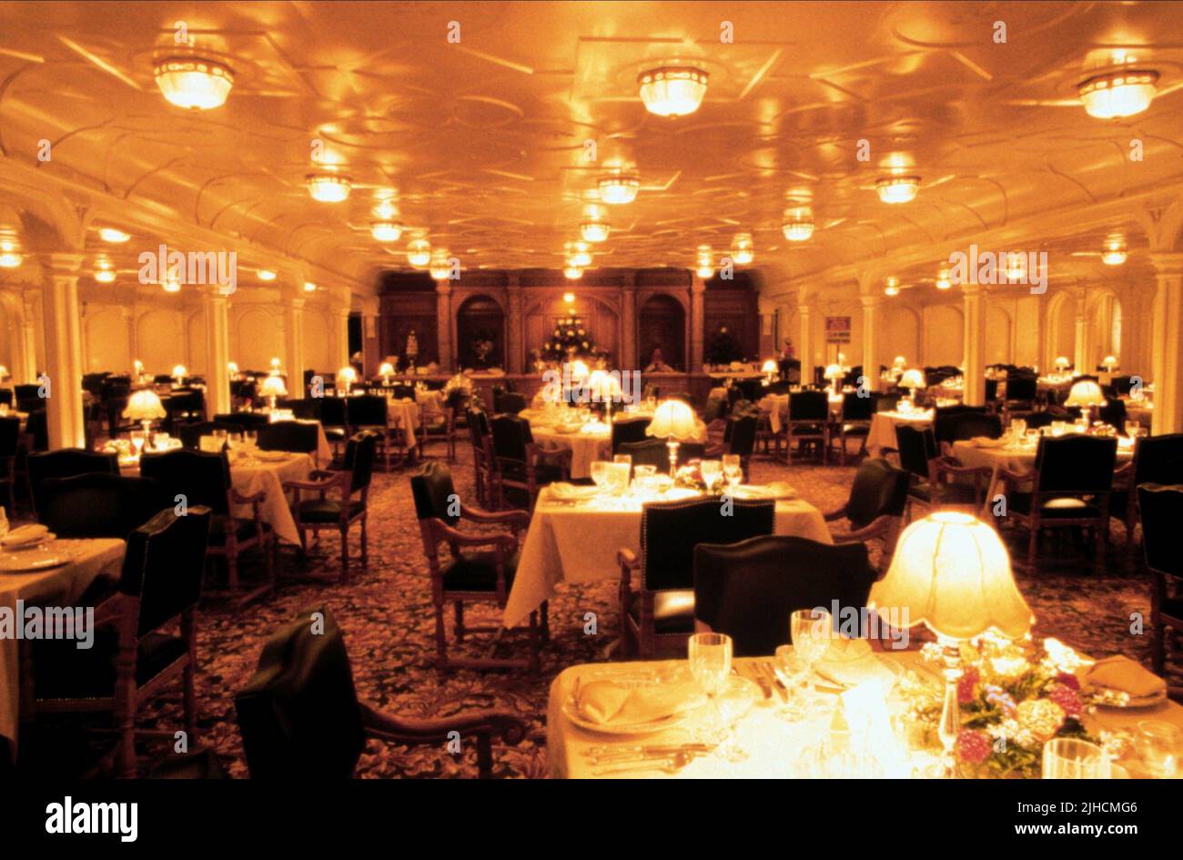 SCÈNE DE TABLE DE DÎNER, TITANIC, 1997 Banque D'Images