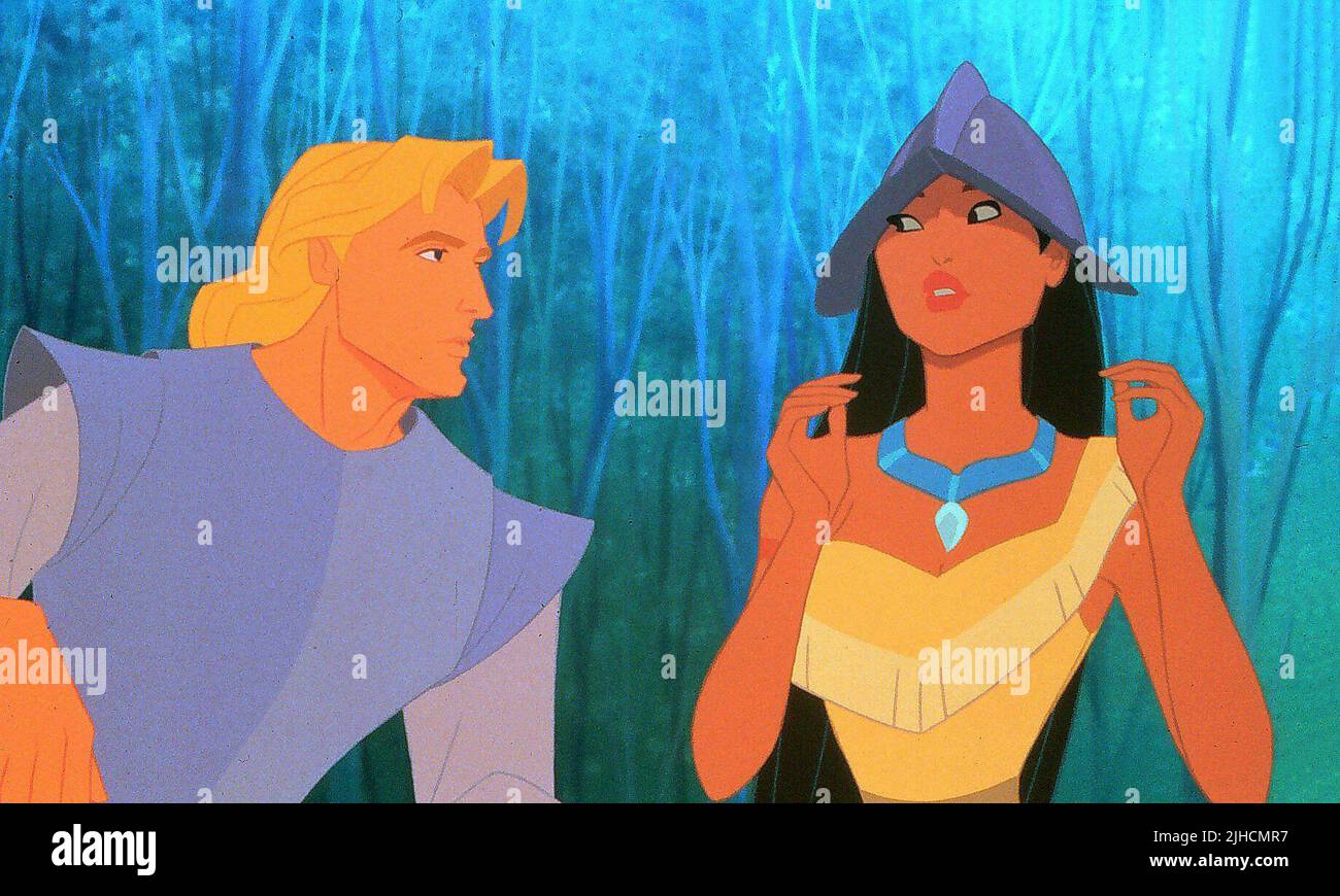 JOHN SMITH, Pocahontas, Pocahontas, 1995 Banque D'Images