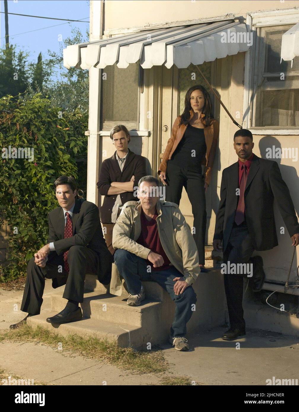 THOMAS GIBSON, MATTHEW GRAY GUBLER, MANDY PATINKIN, LOLA GLAUDINI, SHEMAR MOORE, ESPRITS CRIMINELS, 2005 Banque D'Images