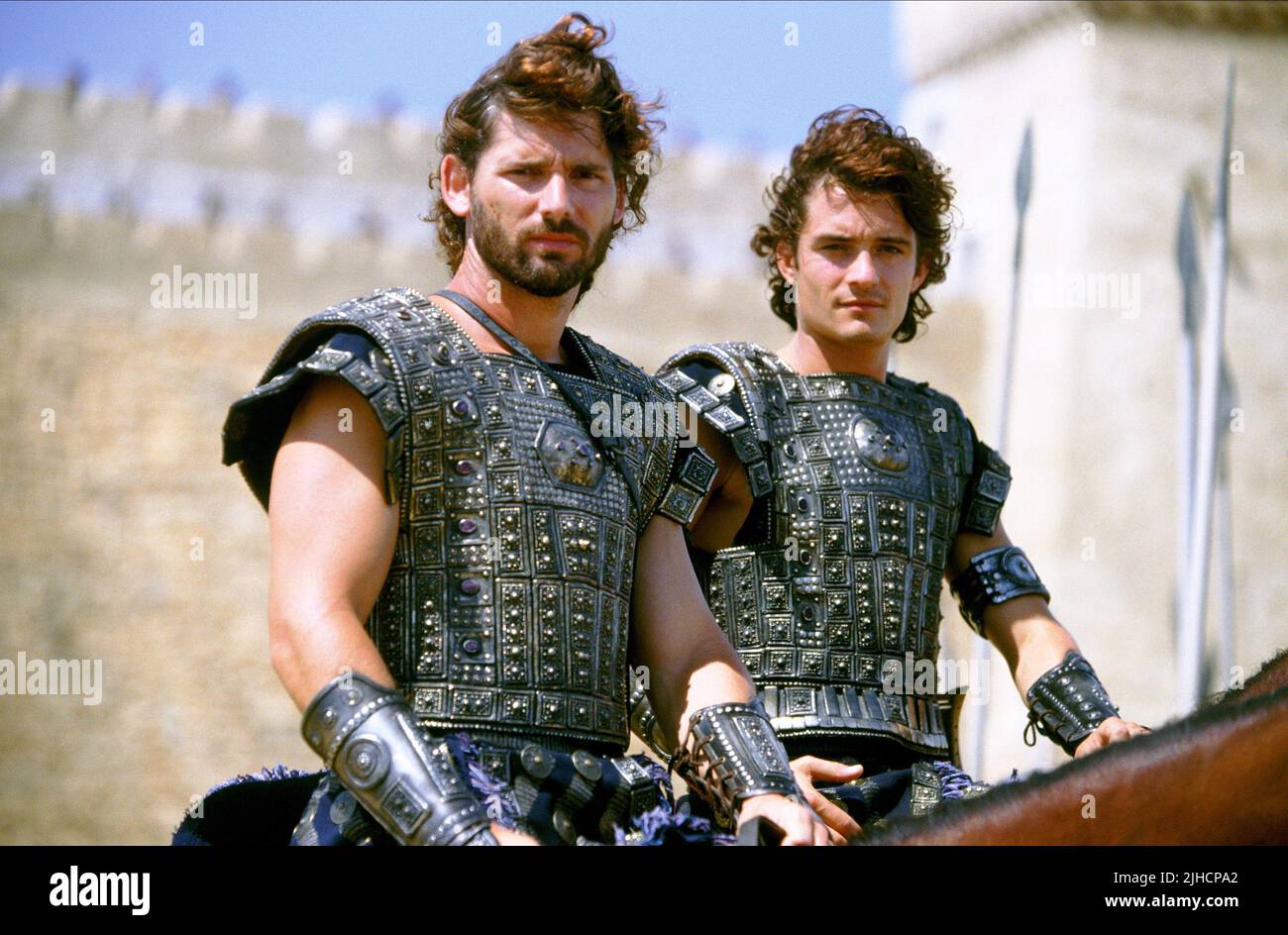 ERIC BANA, Orlando Bloom, Troy, 2004 Banque D'Images