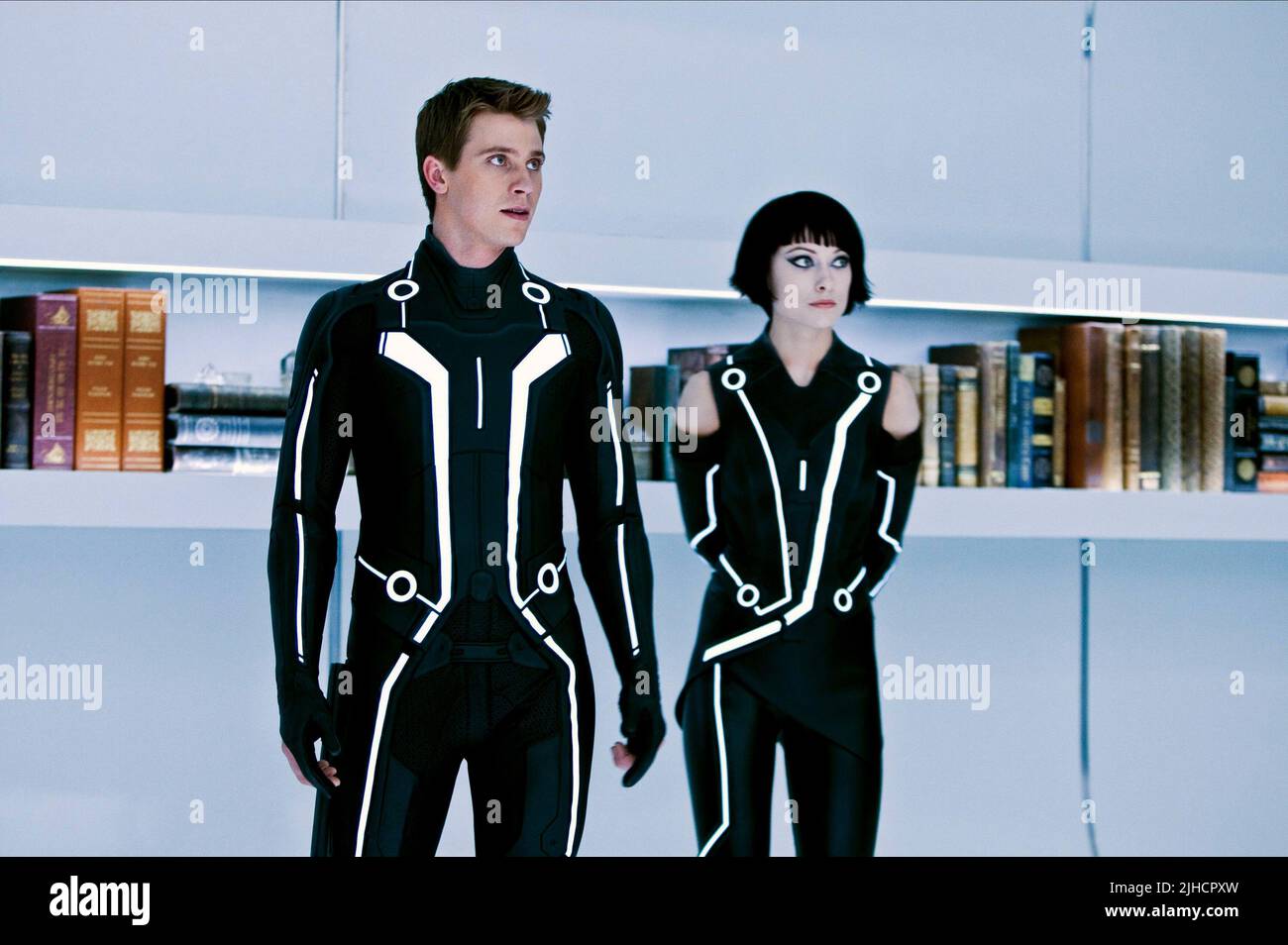 GARRETT HEDLUND, Olivia Wilde, TRON : Legacy, 2010 Banque D'Images