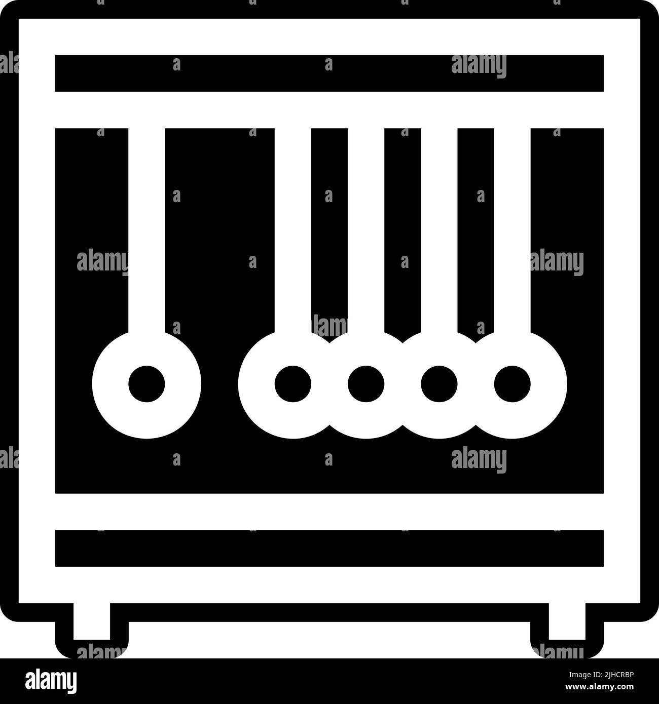 Berceau de la biochimie . Illustration de Vecteur