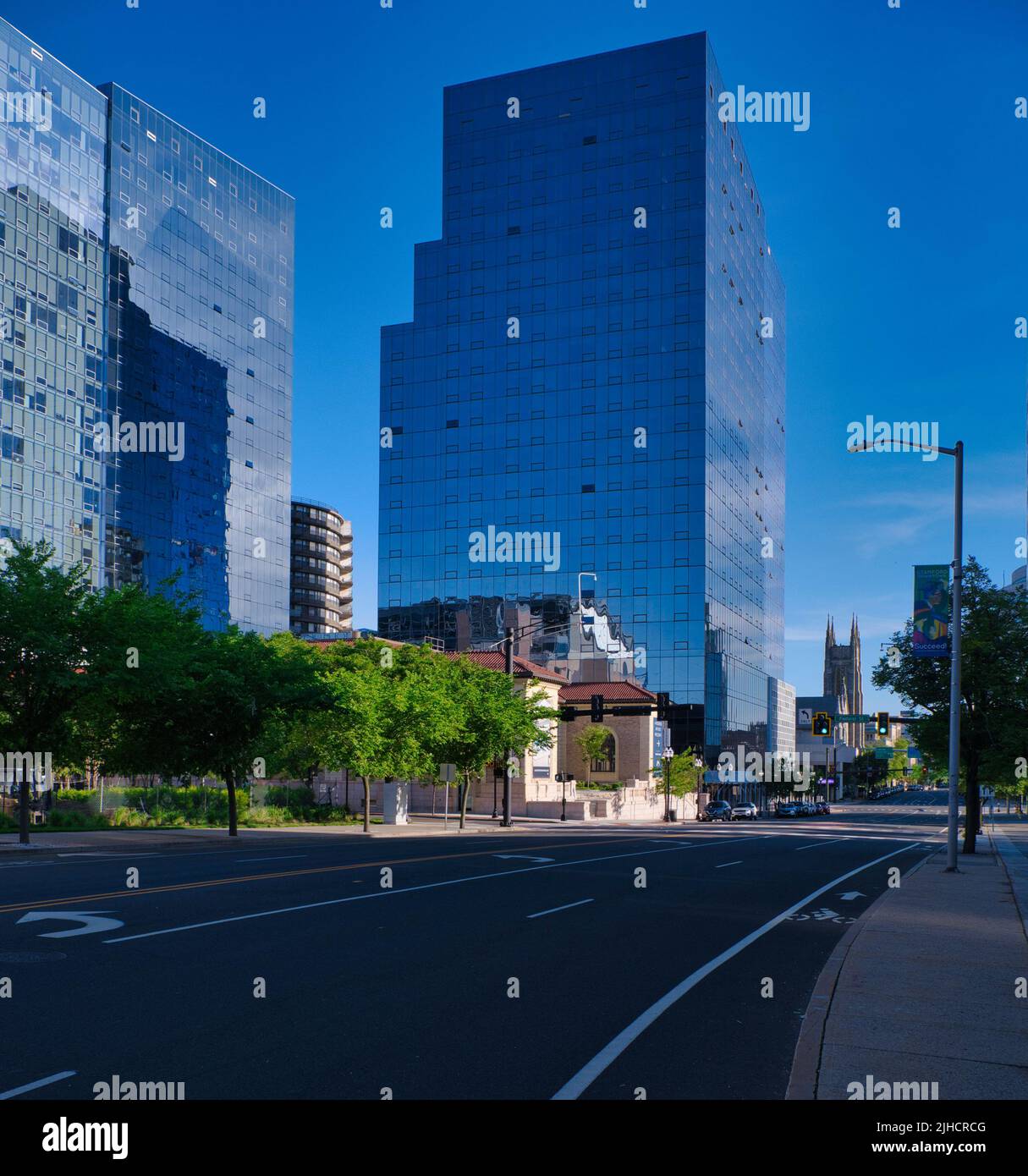 Atlantic Station centre-ville Stamford Connecticut, Circa juin 2022 Banque D'Images