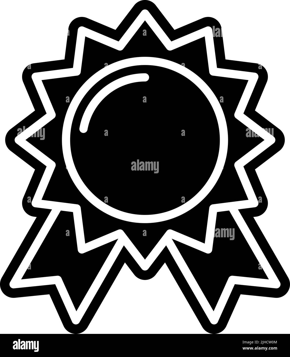 Médaille de l'éducation . Illustration de Vecteur