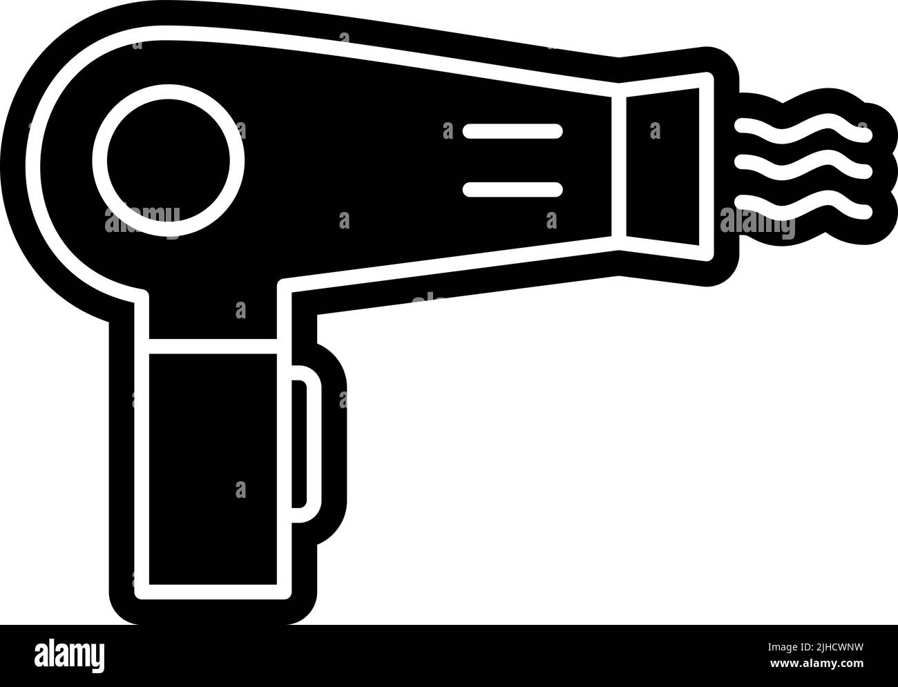 Sèche-cheveux électronique et appareils . Illustration de Vecteur