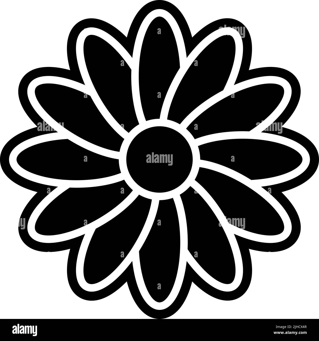 Gerbera de fleur . Illustration de Vecteur