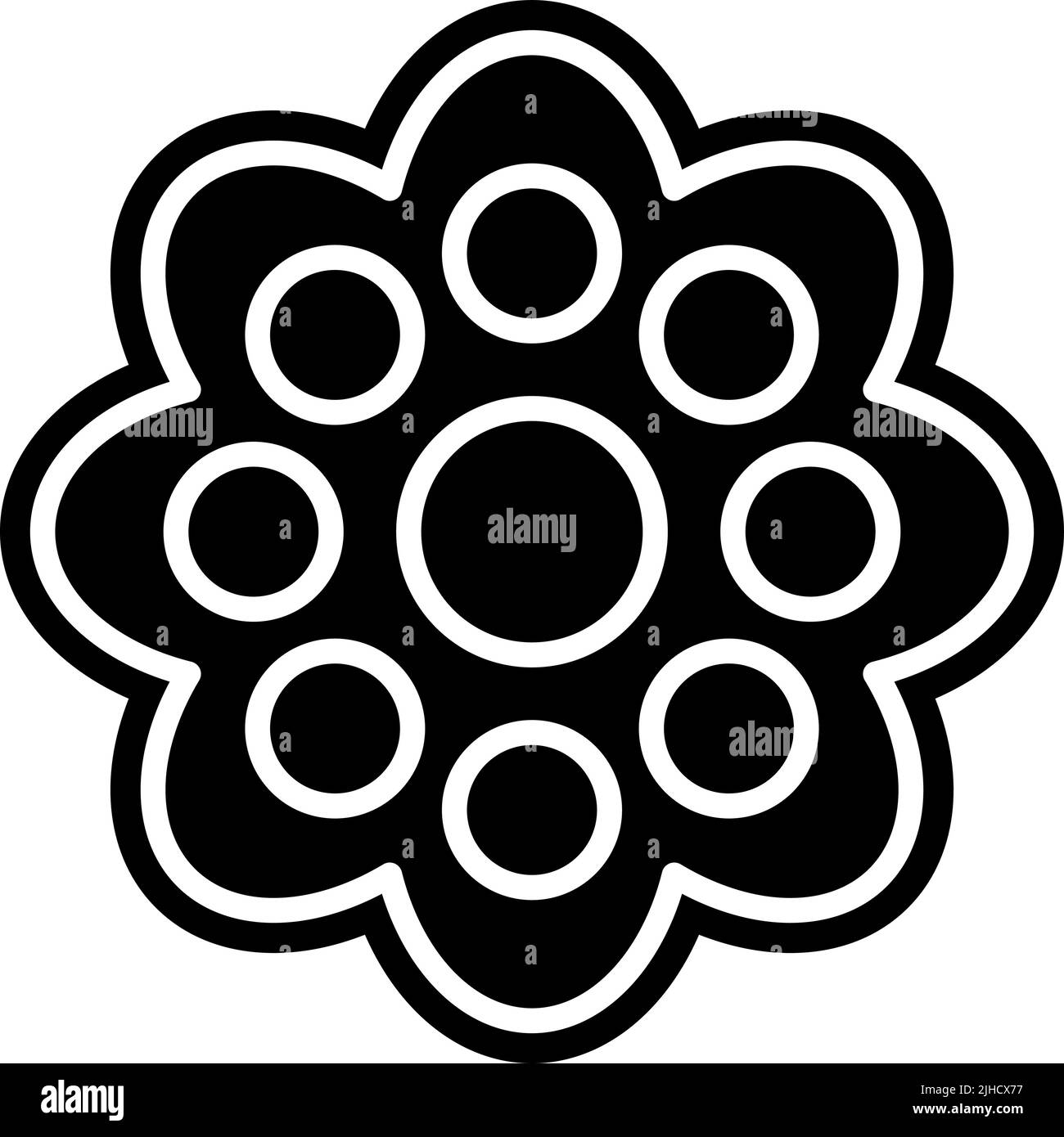 Orchidée fleur . Illustration de Vecteur