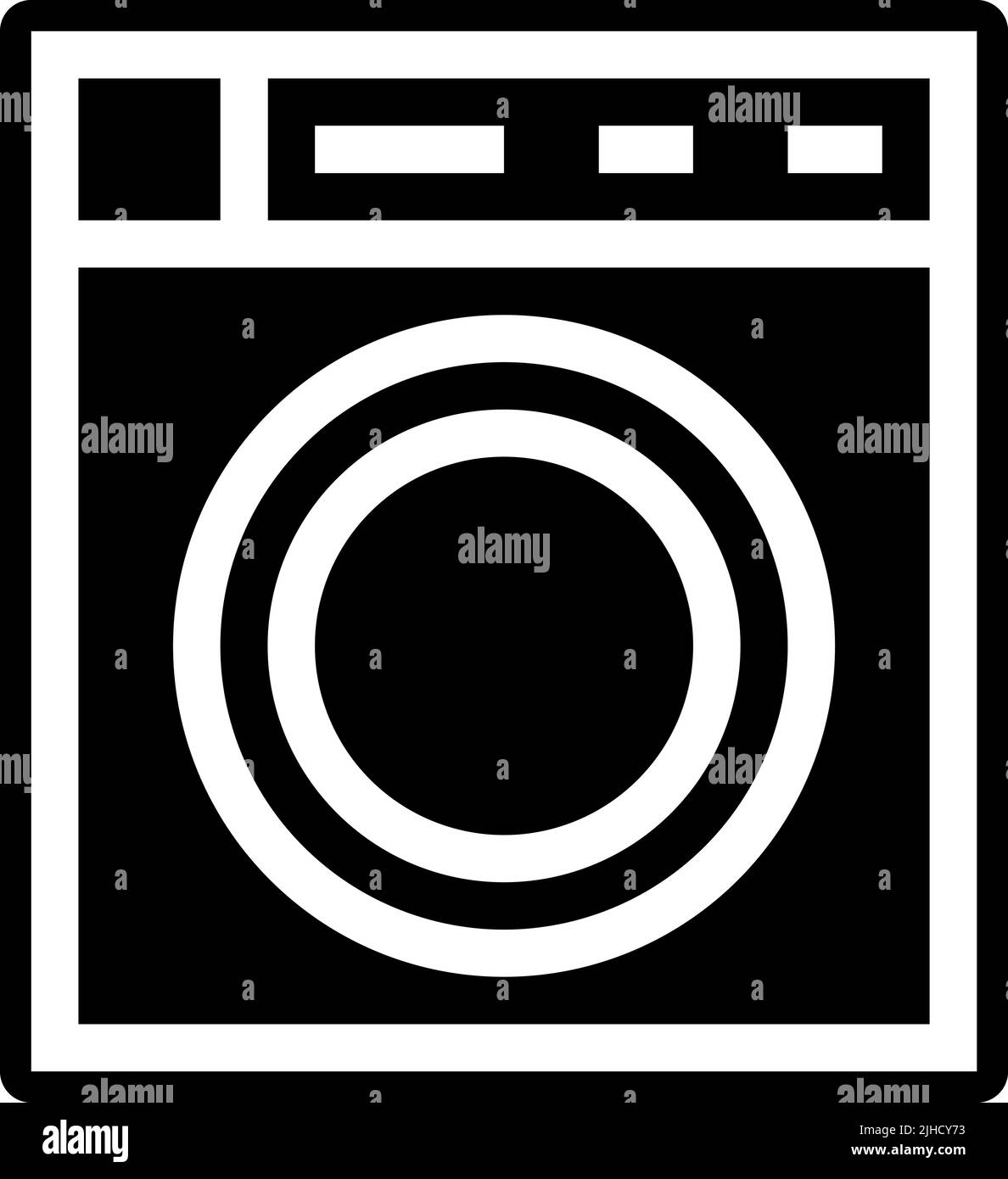 Maison séjour lave-linge . Illustration de Vecteur