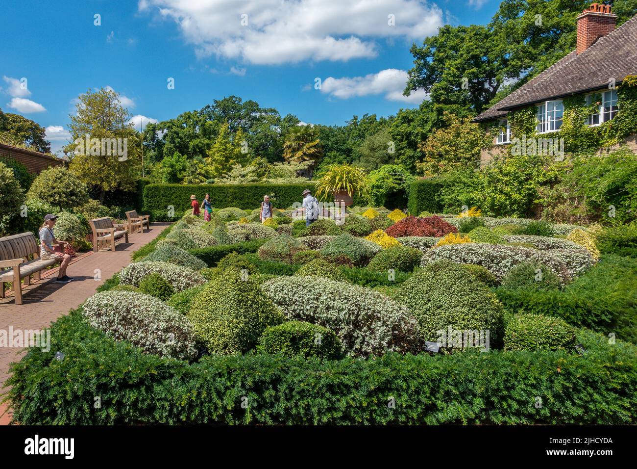 Jardins clos RHS Wisley Gardens Wisley, Angleterre, Royaume-Uni Banque D'Images