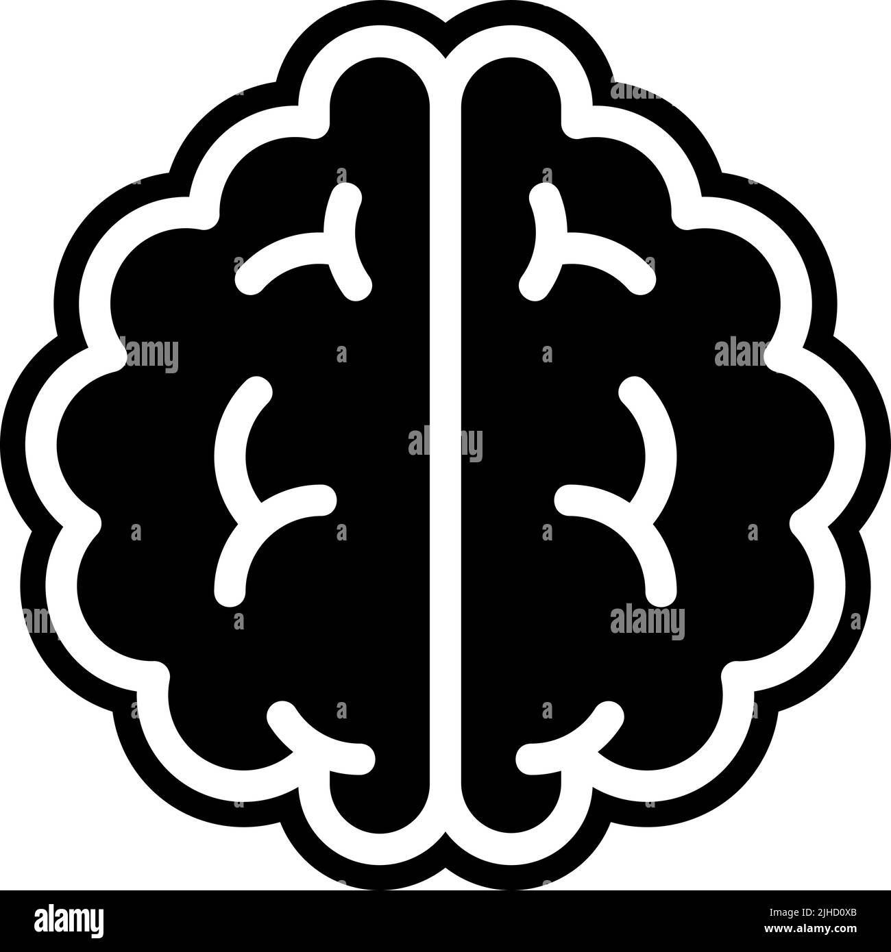 Cerveau d'alphabétisation . Illustration de Vecteur