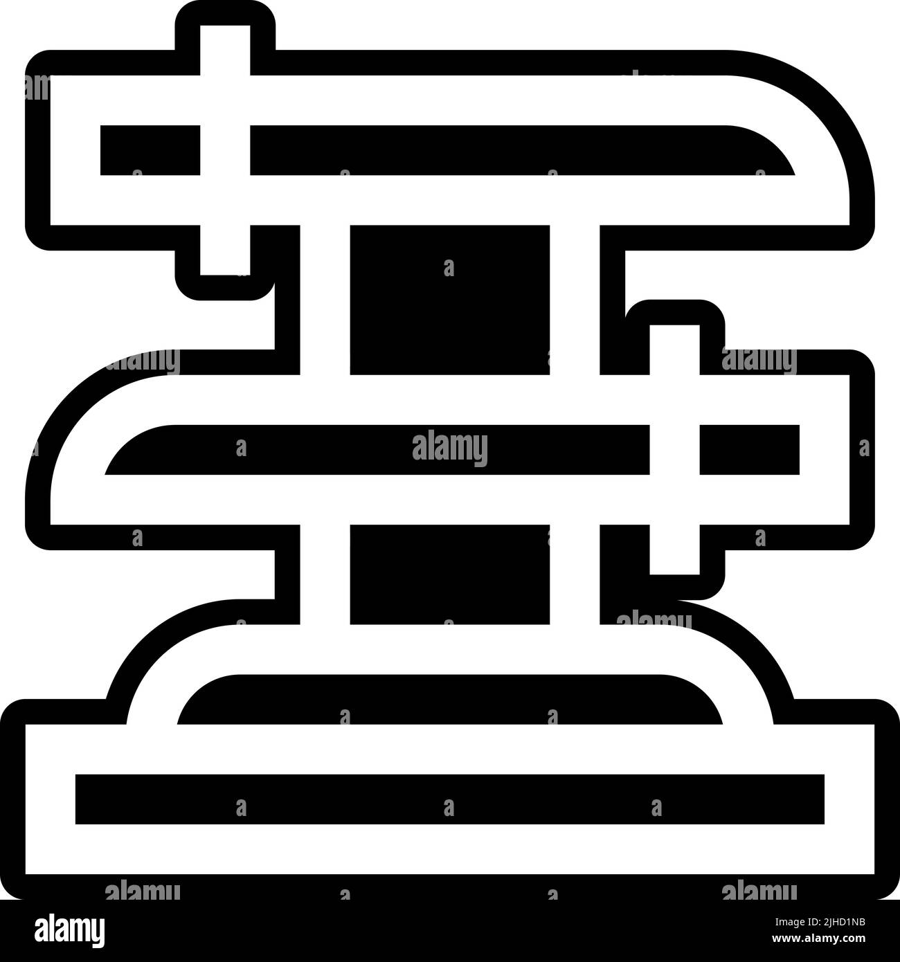 Ninja katana . Illustration de Vecteur