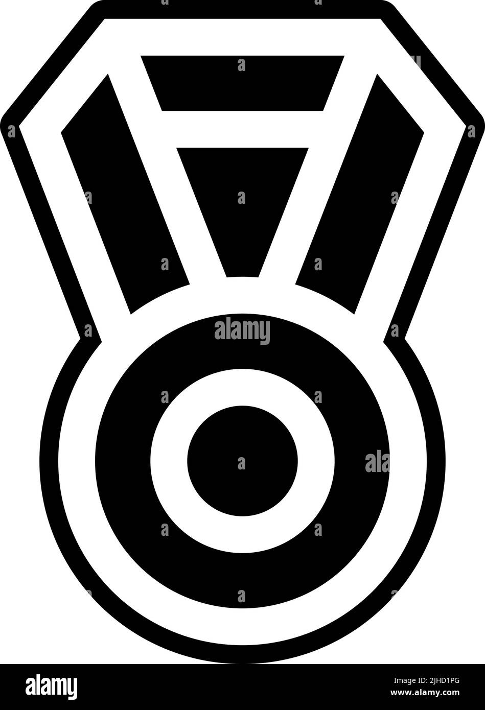 Médaille Ninja . Illustration de Vecteur