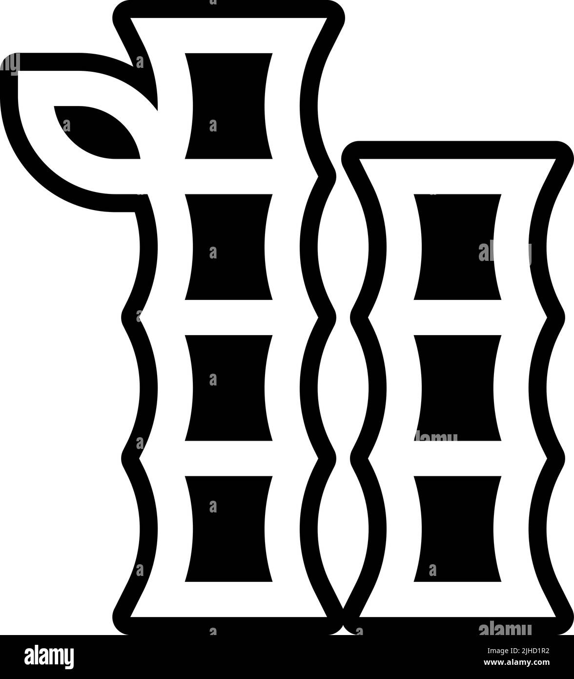 Bambou Ninja . Illustration de Vecteur