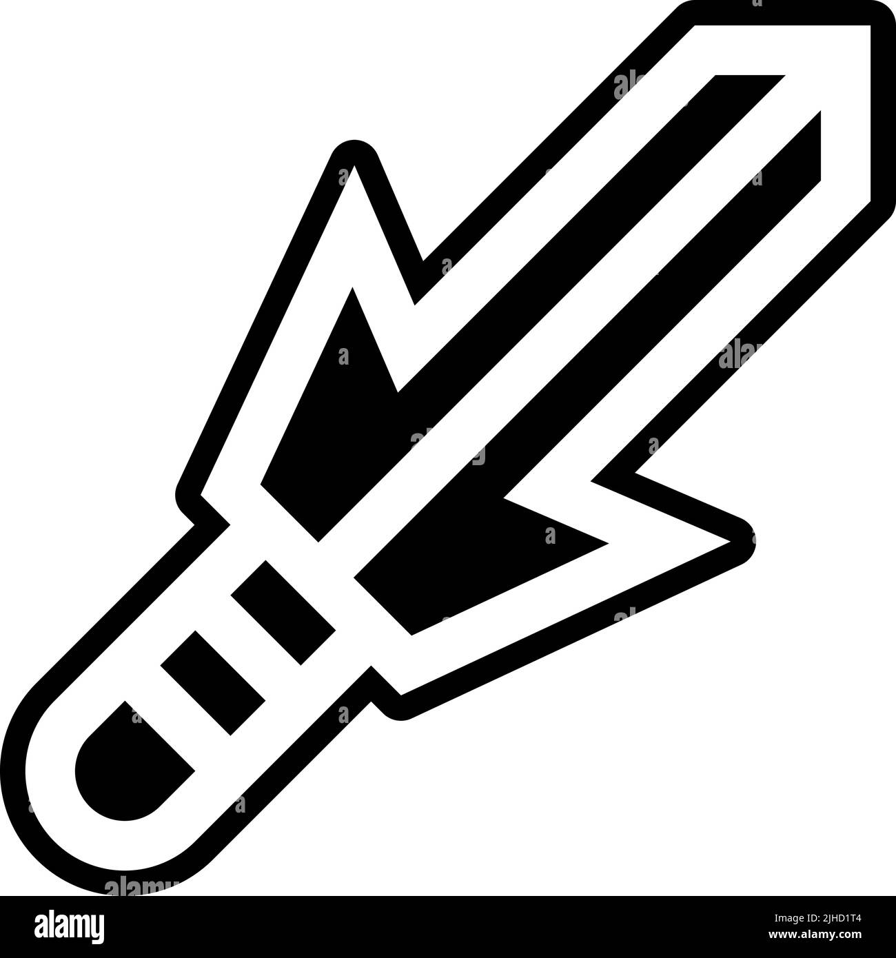 Ninja sai . Illustration de Vecteur